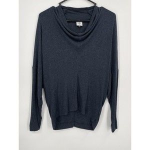 Cabi Dark Heather Gray Cowl Neck‎ Long Sleeve Dolman Top XS